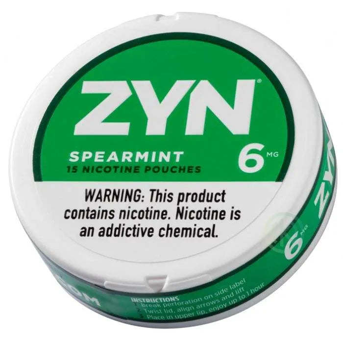 ZYN Nicotine Pouches â€“ 20 Count – Spearmint 6mg | VapeGlow