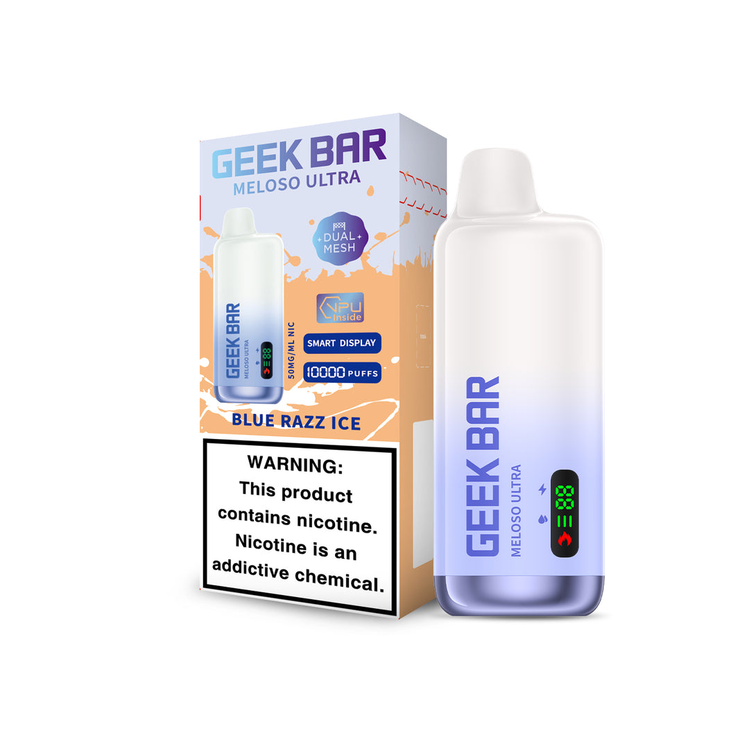 Geek Bar Meloso Ultra 9000 Disposable Vape – Blue Razz Ice | VapeGlow