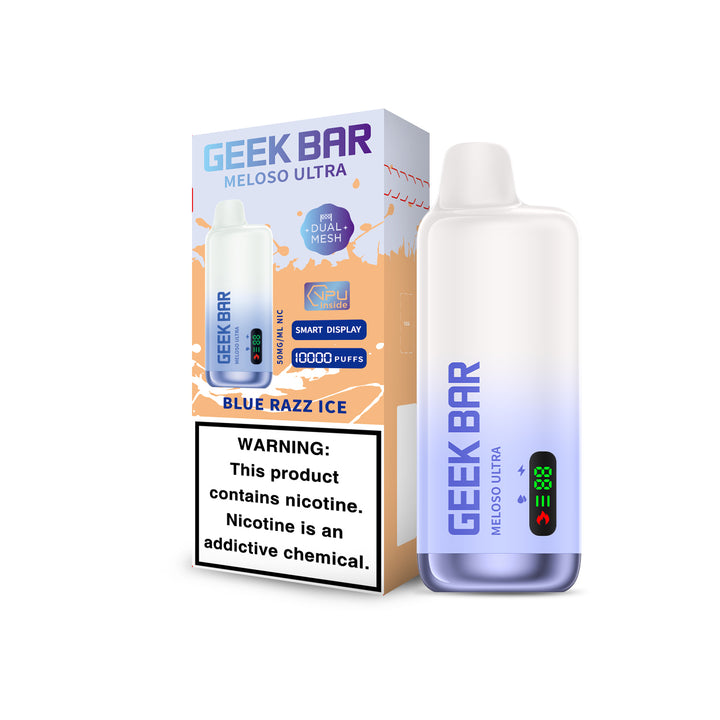 Geek Bar Meloso Ultra 9000 Disposable Vape – Blue Razz Ice | VapeGlow