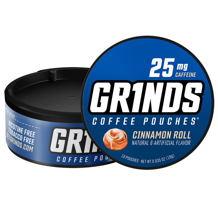 Grinds Coffee Pouches â€“ 25 Count – Cinnamon Roll | VapeGlow