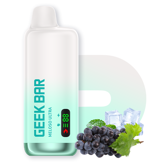 Geek Bar Meloso Ultra 9000 Disposable Vape – Grape Ice | VapeGlow