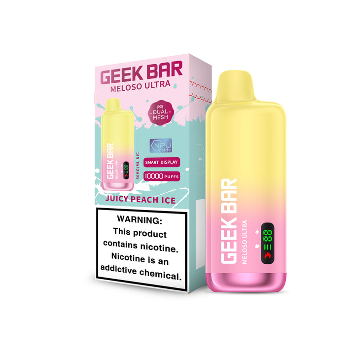 Geek Bar Meloso Ultra 9000 Disposable Vape – Peach Ice | VapeGlow