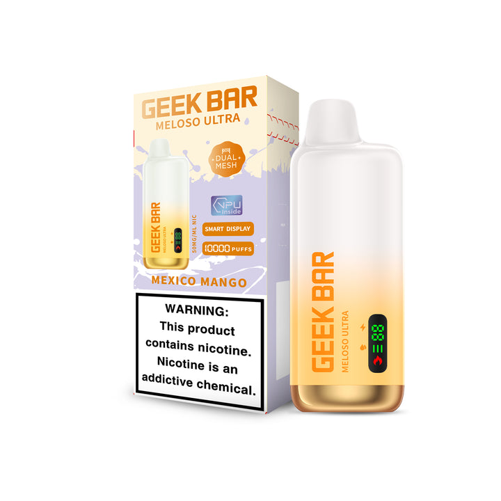 Geek Bar Meloso Ultra 9000 Disposable Vape – Mango Peach | VapeGlow