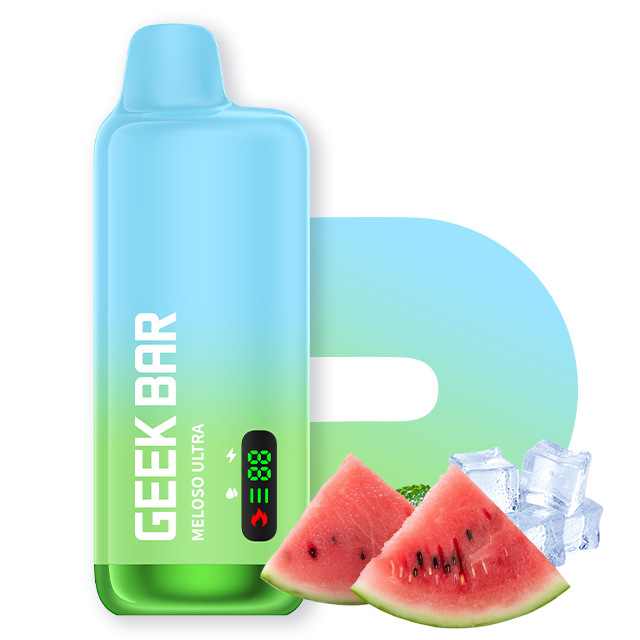 Geek Bar Meloso Ultra 9000 Disposable Vape Watermelon Ice â€“ VapeGlow